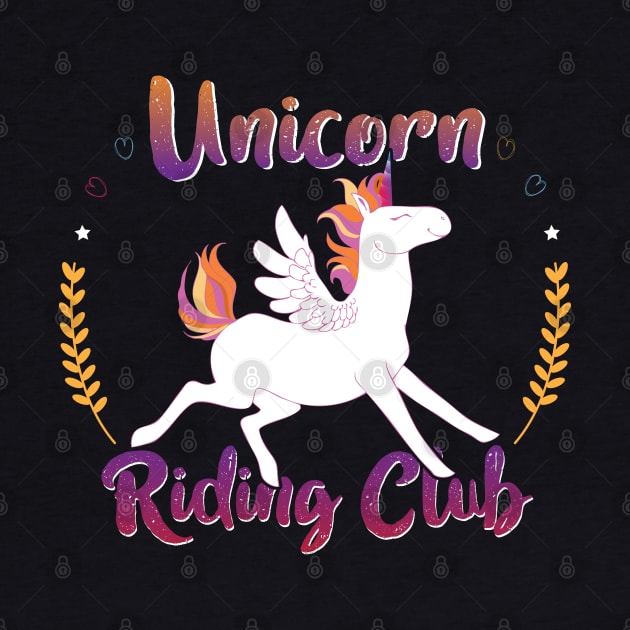 Girls Unicorn Riding Club - Gift Funny Girls Horse Riding Unicorn by giftideas